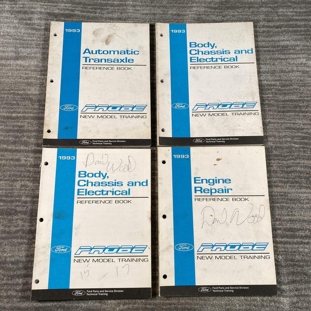 Vintage 1993 Ford Probe Reference Book Lot 4 Engine Body Chassis Transaxle PB